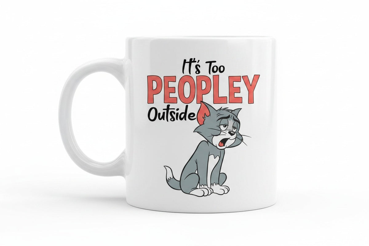 Mug it's to peopley outside