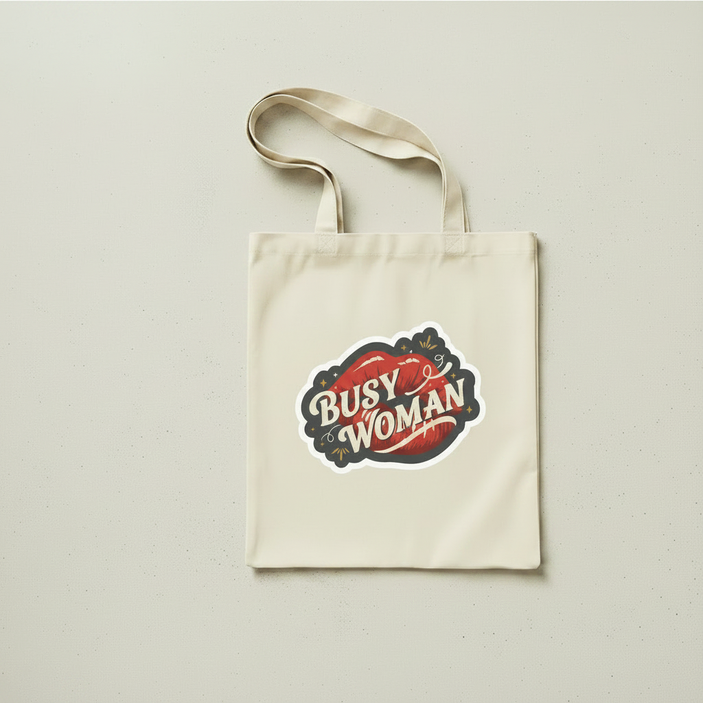 Tote bag buzy woman