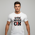 unisex tshirt gym mode on