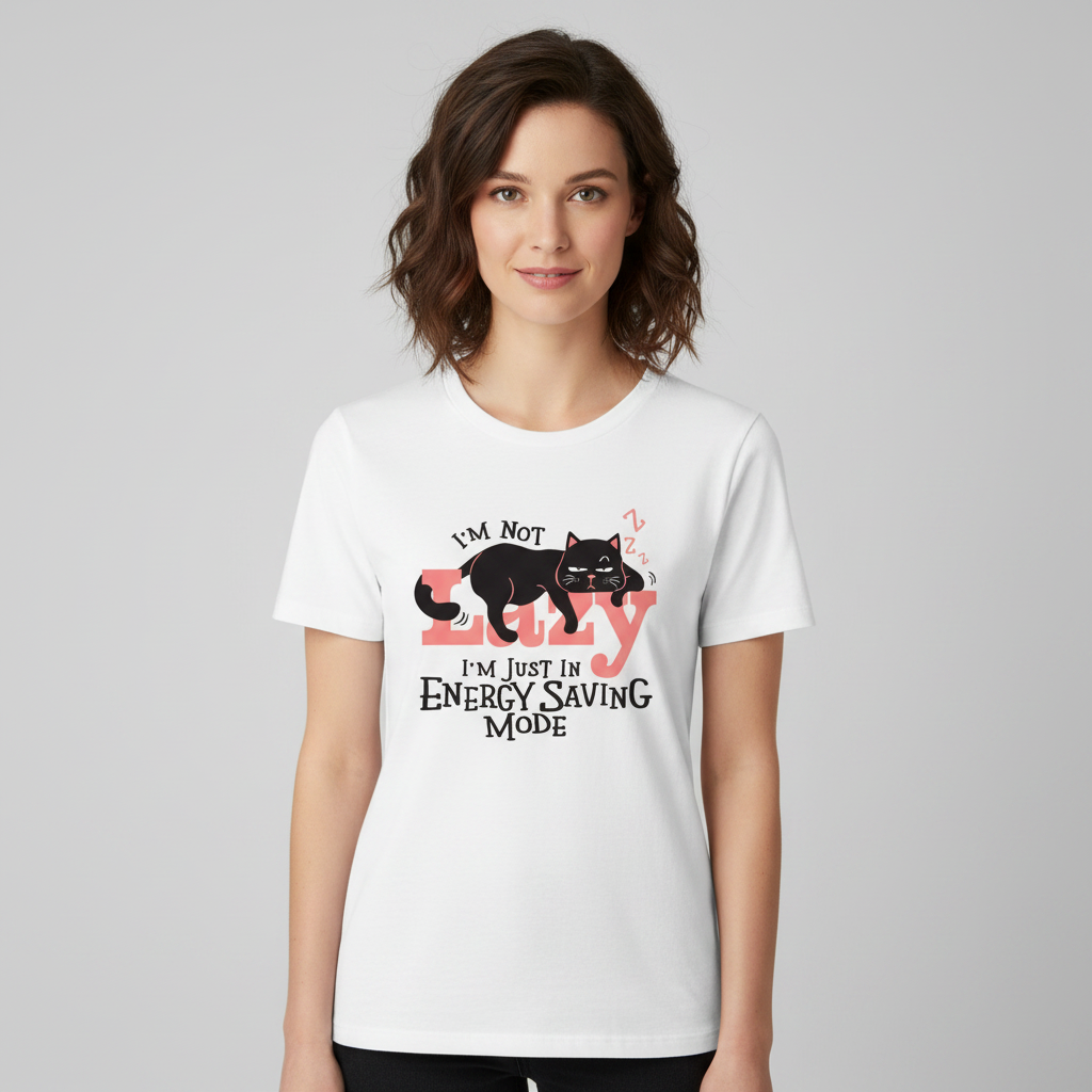 I'm Not Lazy T-Shirt Mockup