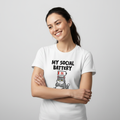 Unisex T-shirt my social battery