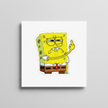 Square Fridge Magnet sponge bob